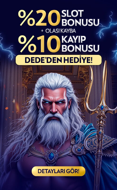 %20 SLOT BONUSU + %10 KAYIP BONUSU !